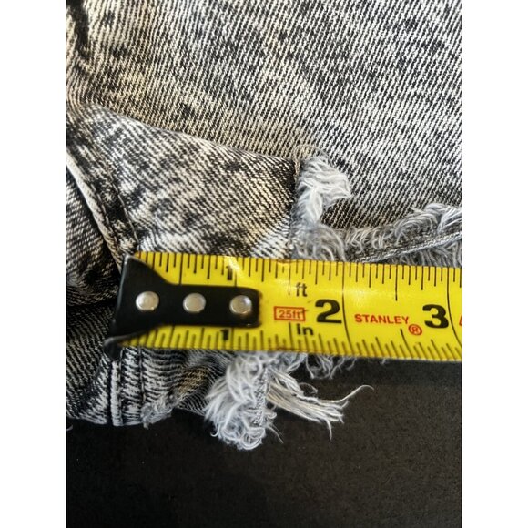 PacSun High Rise Festival Denim Shorts Black acid Wash PAC Sun Size 25 - Picture 5 of 9